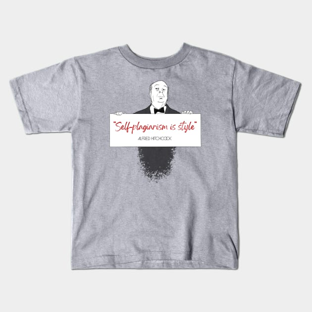 hitchcock says Kids T-Shirt by comecuba67